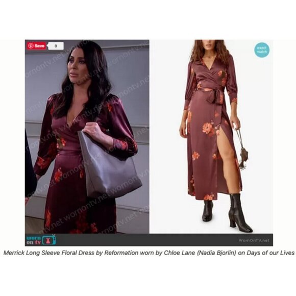 💕REFORMATION💕 Merrick Silk Dress ~ 100% Silk Azusa Floral Print XS NWOT - Picture 10 of 16